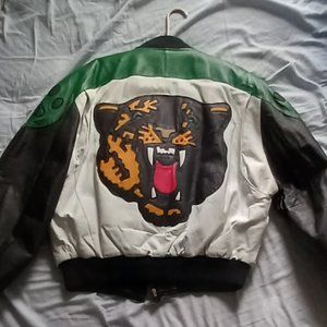 EXTREMELY RARE 90s WHEREMI Michael Hoban Jacket Jaguarr Leopard Leather jacket